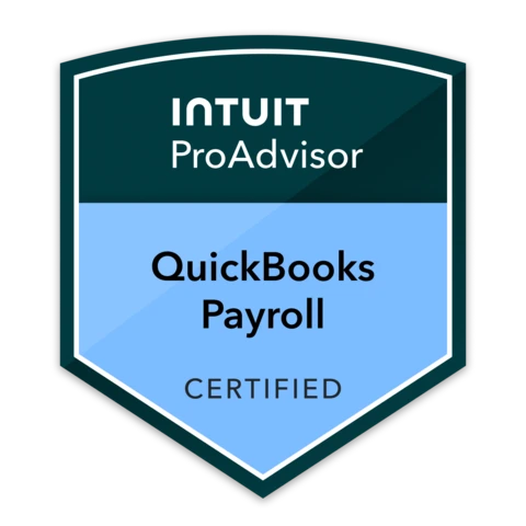 QuickBooks Online Payroll Certification badge